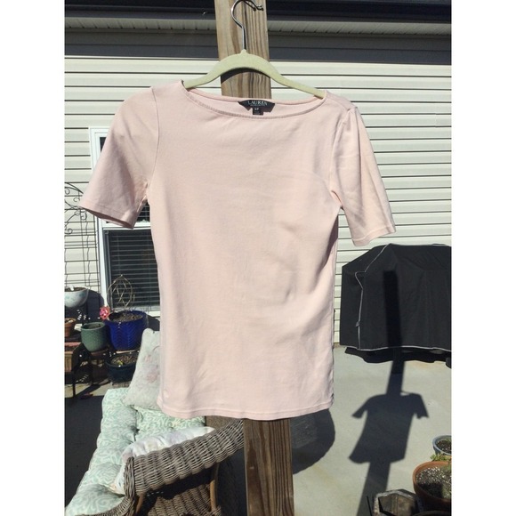 Ralph Lauren black label short sleeve shirt size small s top dusty pink - Picture 1 of 10